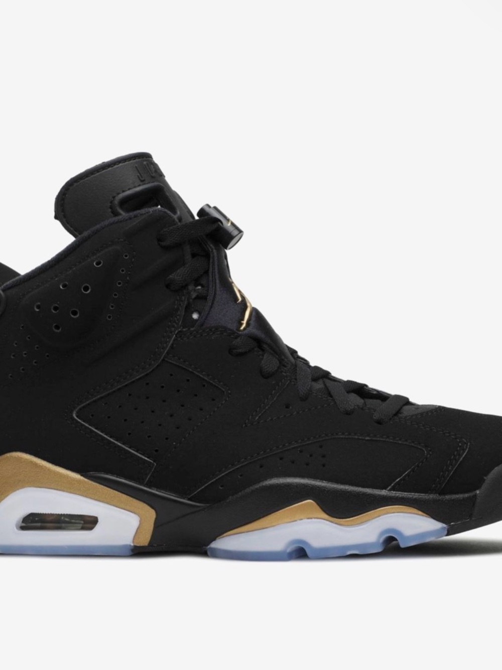 Jordan Men's Black and Gold High-Top Basketball Sneakers